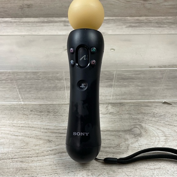 Genuine Sony Playstation Move Motion Controller Black CECH-ZCM1U Tested - Picture 2 of 9